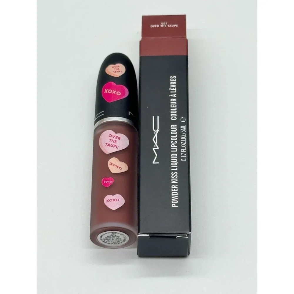 MAC Powder kiss Liquid Lip Color Over the Taupe - 0.17 Oz
